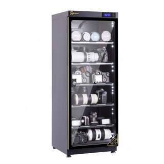 Tủ chống ẩm cao cấp Nikatei NC-120S viền nhôm mạ vàng